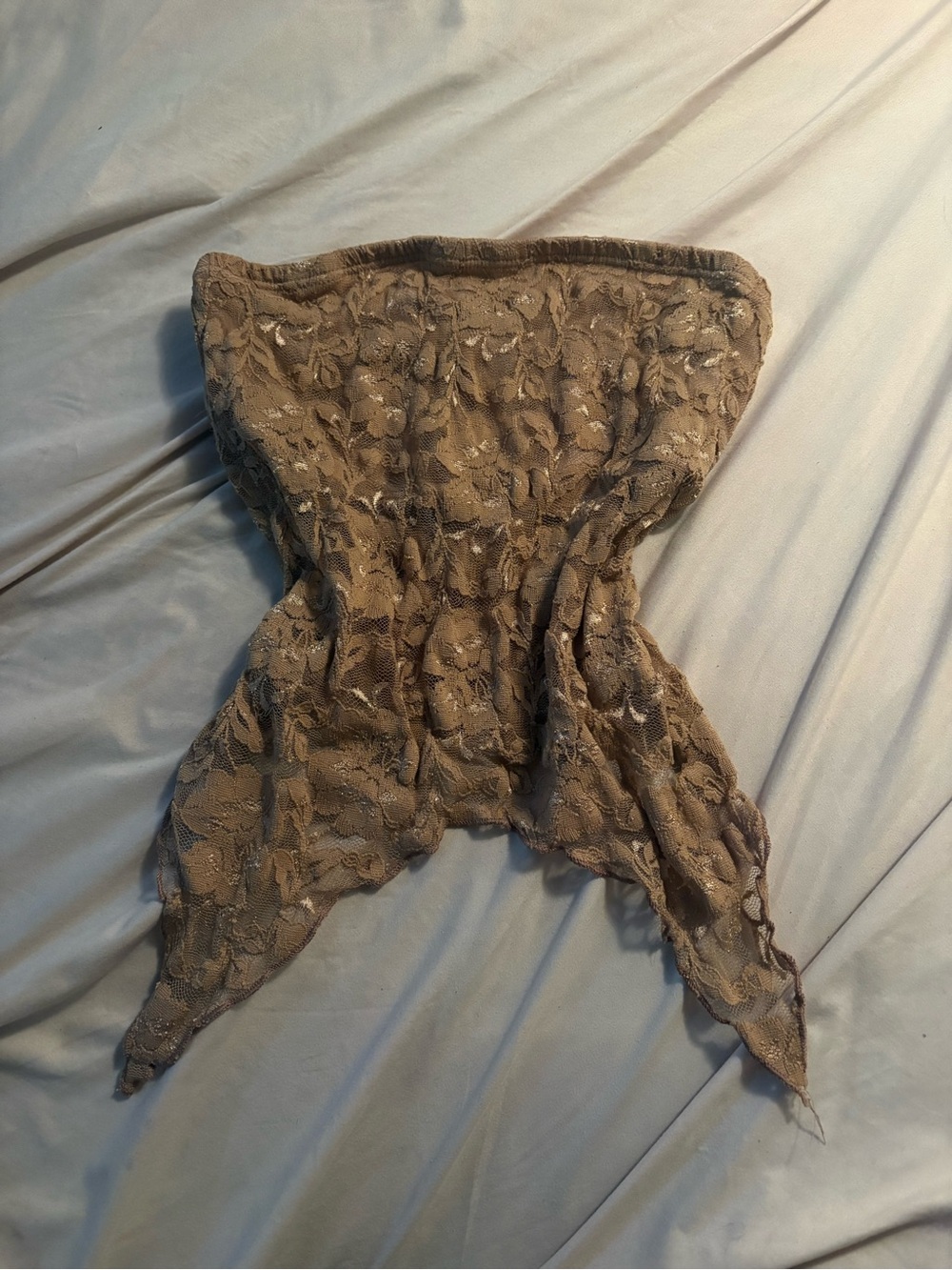 Urban Outfitters/Urban Renewal Remnants Textured Lace Witchy Tube Top